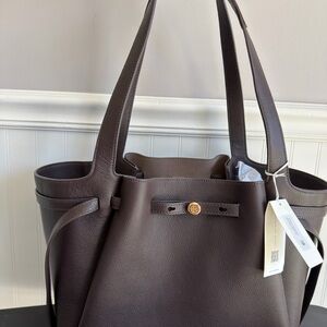 Tory Burch ROMY tote in Deep brown NWT